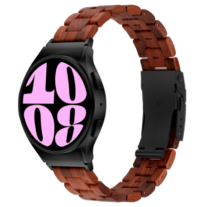 Wolait Compatible with Galaxy Watch 6 5 4 Bands 44mm 40mm Men Women,Wooden Band Compatible for Galaxy Watch 6 Classic Band 47mm 43mm- 1